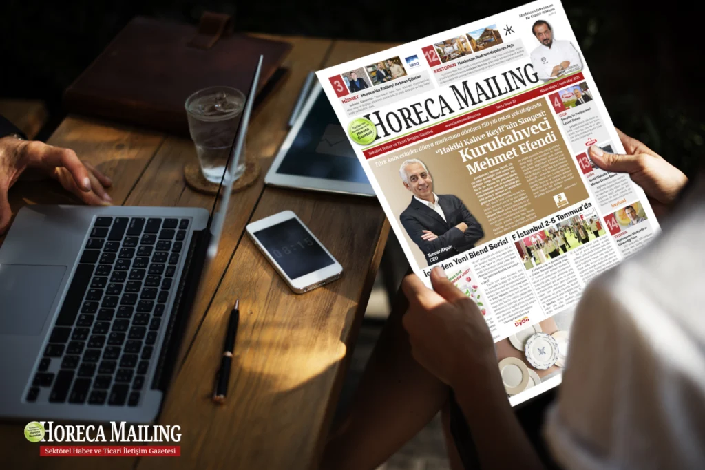 Sektör devlerini sayfalarına taşıyan gazetenin 20. sayısında KuruKahveci Mehmet Efendi CEO’su Tuncer Akgün, Gastronomiye yön veren isimlerden ünlü şef Mehmet Yalçınkaya, Şenpiliç Satıştan Sorumlu Genel Müdür Yardımcısı Faik Üçer gibi isimlerle yapılan röportajların yanı sıra Teksüt, Wastespresso, Osimo Endüstriyel Mutfak ve Tada gibi Horeca sektörünün etkili markaları yer alıyor.